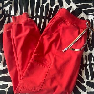 Figs Women's Red Scrub Joggers